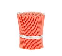 Danilovo Candele Pura Cera d'Api- No goccia, No fumo, Alte, Sottili Coniche-Decorative per Preghiera in Chiesa, Candele per Decorazione o Compleanno, Altezza 16cm, Diametro 0,57cm (Rosa, 50pz)