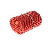 Danilovo Candele (Rosso) Profumate in Pura Cera d’Api - Candele Chiesa Ortodossa per Preghiere, Natale, Lunghe, N80, Altezza 18,5 centimetri, 200 pz