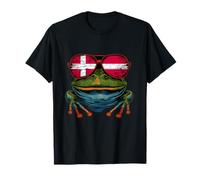Danimarca Rana Rospo Occhiali da sole Danish Pride bandiera danese Maglietta
