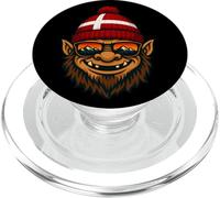Danimarca Troll con Beanie e Mountain Sunset Reflection PopSockets PopGrip per MagSafe