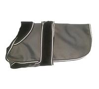 Danish Design 2 in 1 Ultimate Grigio/Nero Rimovibile Cappotto Leggero per Cane/Cucciolo 25 cm