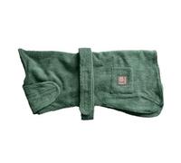 Danish Design Accappatoio in Cotone Verde Regolabile con Velcro per Cani/Cuccioli, 50,8 cm