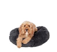 Danish Design Essentials - Cuccia per cani a forma di ciambella, 50 cm, colore: antracite, morbida e morbida, lavabile in lavatrice