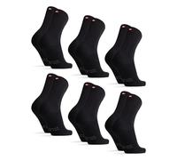 DANISH ENDURANCE 6 Paia Calzini in Cotone Uomo e Donna, Calze Morbide e Traspiranti, da Ufficio, Nero, EU 39-42