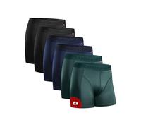 DANISH ENDURANCE Boxer Sportivi, in Microfibra, Elasticizzato, Intimo per Sport, da Uomo, 6 Paia, MC (2X Nero, 2X Blu, 2X Verde), XXXL