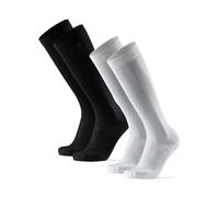 DANISH ENDURANCE Calze Compressione Graduata 21-26mmHg, 2 Paia, Multicolore (1 X Nero, 1 X Bianco), 39-42