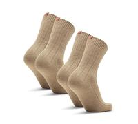 DANISH ENDURANCE Calze Lana di Alpaca, Calzini Invernali in Alpaca, Termici e Spessi, per Uomo e Donna, 2 Paia Beige Melange 43-47
