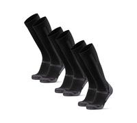 DANISH ENDURANCE Calze Lunghe Trekking in Lana Merino, Calzettoni Anti Vesciche, da Uomo e Donna, 1 o 3 Paia, Nero, 43-47