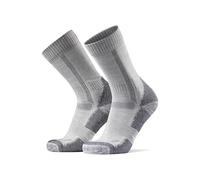 DANISH ENDURANCE Calze Trekking in Lana Merino, Anti-Vesciche, Calzini Escursionismo da Uomo, Donna, Bambino, 1 Paia, Grigio, 43-47