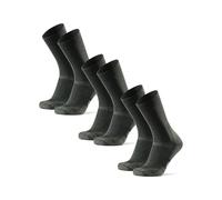 DANISH ENDURANCE Calze Trekking Lana Merino, 3 Paia, Verde Foresta, 35-38