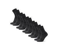 DANISH ENDURANCE Calze Trekking Leggere in Lana Merino, Anti-Vesciche, da Uomo, Donna, Bambino, 1 o 5 Paia, Grigio Scuro, 35-38