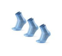 DANISH ENDURANCE Calze Uomo Running, Calzini da Corsa Anti-Vesciche, Calze Antiscivolo Unisex, 3 o 5 Paia, Azzurro, 35-38