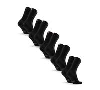 DANISH ENDURANCE Calzini con Bottone in Lana Merino, Anti-Umidità, Traspiranti, Unisex, 3 o 5 Paia, Nero, 43-47