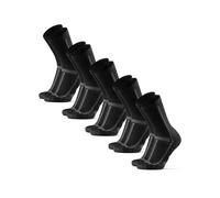 DANISH ENDURANCE Calzini Uomo Running Lunghi, Calze Antiscivolo da Corsa, Anti-Vesciche, 3 o 5 Paia, Unisex, Nero/Grigio, 48-51