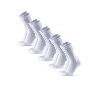 DANISH ENDURANCE Calzini Uomo Running Lunghi, Calze Antiscivolo da Corsa, Anti-Vesciche, 3 o 5 Paia, Unisex, Bianco, 48-51