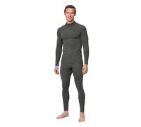 DANISH ENDURANCE Completo Termico Uomo in Lana Merino, per Il Freddo Estremo, Maglia Termica Invernale, Grigio Scuro, M