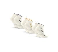 DANISH ENDURANCE Fantasmini Uomo Donna Cotone, Calzini in Cotone Biologico, Estivi, 3 o 6 Paia, Multi-colore (1x Bianco/Verde Scuro, 1x Bianco/Blu Marino, 1x Bianco/Giallo) 3-pack, 39-42