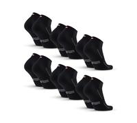 DANISH ENDURANCE Fantasmini Uomo Donna Cotone, Calzini in Cotone Biologico, Estivi, 3 o 6 Paia, Nero 6-pack, 35-38