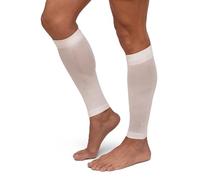 DANISH ENDURANCE Fasce a Compressione Graduata Uomo Donna, 21-26mmhg, Gambaletti Compressione, 1 o 3 Paia, Bianco Tinta Unita, M