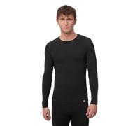 DANISH ENDURANCE Maglia Termica Uomo in Lana Merino, Manica Lunga, per Sci, Trekking, Escursionismo con o Senza Chiusura Zip, Black, S