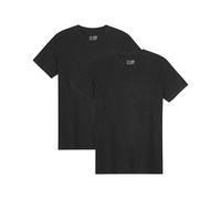 DANISH ENDURANCE T-Shirt Uomo Cotone, Magliette Maniche Corte Senza Etichetta, Scollo a V, da 1 a 4 Pezzi, Scollo A V - Nero 2 Paia, M