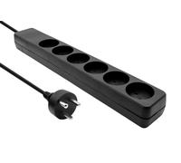 Danish IT Power Strip 6-way - 5M Black - Warranty: 360M NEW