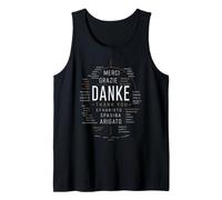 Danke Merci Gracias Grazie Multilingue Canotta