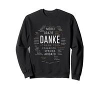 Danke Merci Gracias Grazie Multilingue Felpa