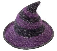 Danlai Cappello Strega di Halloween Lavorato a Maglia, a Cono Appuntito, Unisex, Mago, Accessorio per Feste di Halloween E Cosplay.