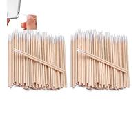 Danlai Classa di Cotone 200 Pezzi, Punta Appuntita in Cotone, Bastoncini di Cotone, Applicatore con Punta di Cotone, Applicatore Cosmetico per Il Trucco