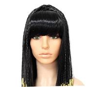 Danlai Decorazione Cleopatra Con Parrucca Nera Antica Egitto Halloween Peli Per Donne Pelli Vintage Cosplay Regina
