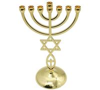 Danlai Menorah Candele Star di David Candlesticks Temple Gerusalemme 7 Branch Ebraico Detentore della Candela Ebraica