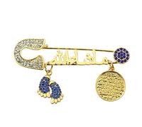 Danlai Pins Musulmani Mashallah Pins Fortunato Regalo per L'islam Turco Arabo Quran Marsala Sicurezza Pin Gioielli Regalo per Protezione