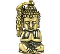 Danlai Rame Piccolo Buddha Statue Porta Chiave in Miniatura Figurina Decorazione per Casa Porta Portachiavi per Bambini in Ottone
