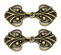 Danlai Signitore Vintage Swirl Clip 2pcs Cuci su Cape Cloak Class Retro Clip Clip Clip Spilla Sciallina per Girl Women