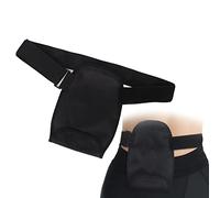 DANLIKT Coperture per borse per stomia, 24 x 19 cm, impermeabili, con fascia elastica di fissaggio regolabile, custodia per stomia da uomo e donna, nero, Both for Women and Men