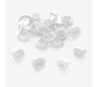 Danmar - Confezione da 20 rondelle in nylon, colore: Bianco