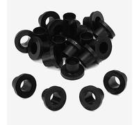 Danmar - Confezione da 20 rondelle in nylon, colore: Nero