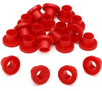 Danmar - Confezione da 20 rondelle in nylon, colore: Rosso