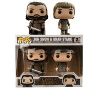 Danneggiata Scatola Game Of Thrones Jon Neve & Bran Stark 9.5cm Pop Vinile
