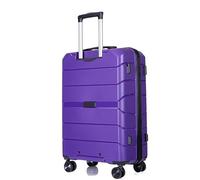 DANNMPX Bagaglio Il Bagaglio con I Bagagli della Ruota Mette La Valigia Leggera con I Bagagli di Viaggio della Serratura di TSA Valigia da Viaggio(Purple,24in)