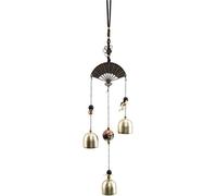 DANNMPX Carillon A Vento Campanelli Eolici da Giardino in Bronzo All'aperto Decorazione Carillon in Stile Cinese con Poesia Scavata sui Tubi Multipli del Ventilatore Decorazione per Casa