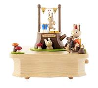 DANNMPX Carillon Scatola di Musica in Legno con Movimento Piccolo in, Scatola Musicale Compleanno Regalo Natale Decorazione della casa for Bambini Ragazzi Ragazze Scatola Musicale