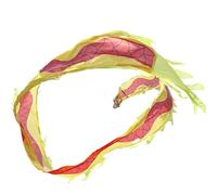 DANNMPX Danza Leone Giocoleria con Nastro del Drago Gioca A Dragon Dance Streamer Testa di Esercizio Corda Drago Spettacolo(Yellow)