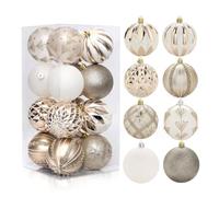 DANNMPX Decorazioni Natalizie 16 Palline di Natale, Ornamenti Natalizi, Decorazioni Infrangibili per L'Albero, Palla Appesa per Feste Palline Natale