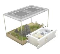 DANNMPX Fattoria di Formiche Studio del Castello delle Formiche Comportamento Del'ecosistema Kit di Scienze Educative per L'apprendimento della Fattoria Nido Kit Scientifica(Transparent)