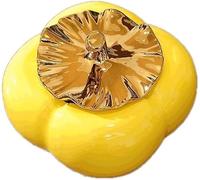 DANNMPX Portacenere Posacenere di Cachi Creativi in Ceramica Grande capacità Antivento Carino Decorazione Desktop per Ufficio A Casa per Tavolo(A)