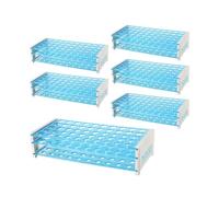 DANNMPX Portaprovette Supporto for provette in plastica da 6 Pezzi, Supporto 50 Fori for 13/16 mm, for centrifuga, Test di Laboratorio Supporto