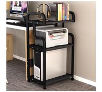DANNMPX Supporto Stampante Supporto per Stampante Mobile A 3 Livelli Carrello per A Pavimento Rack di Stoccaggio su Ruote per Scanner Fax per Ufficio(B)
