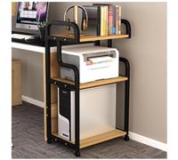 DANNMPX Supporto Stampante Supporto per Stampante Mobile A 3 Livelli Carrello per A Pavimento Rack di Stoccaggio su Ruote per Scanner Fax per Ufficio(A)